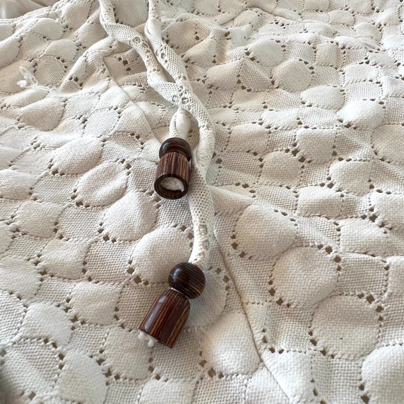 LOVER THE LABEL Cream Crochet Halter One-Pc AUS 8 / US 4, S - Picture 4 of 6